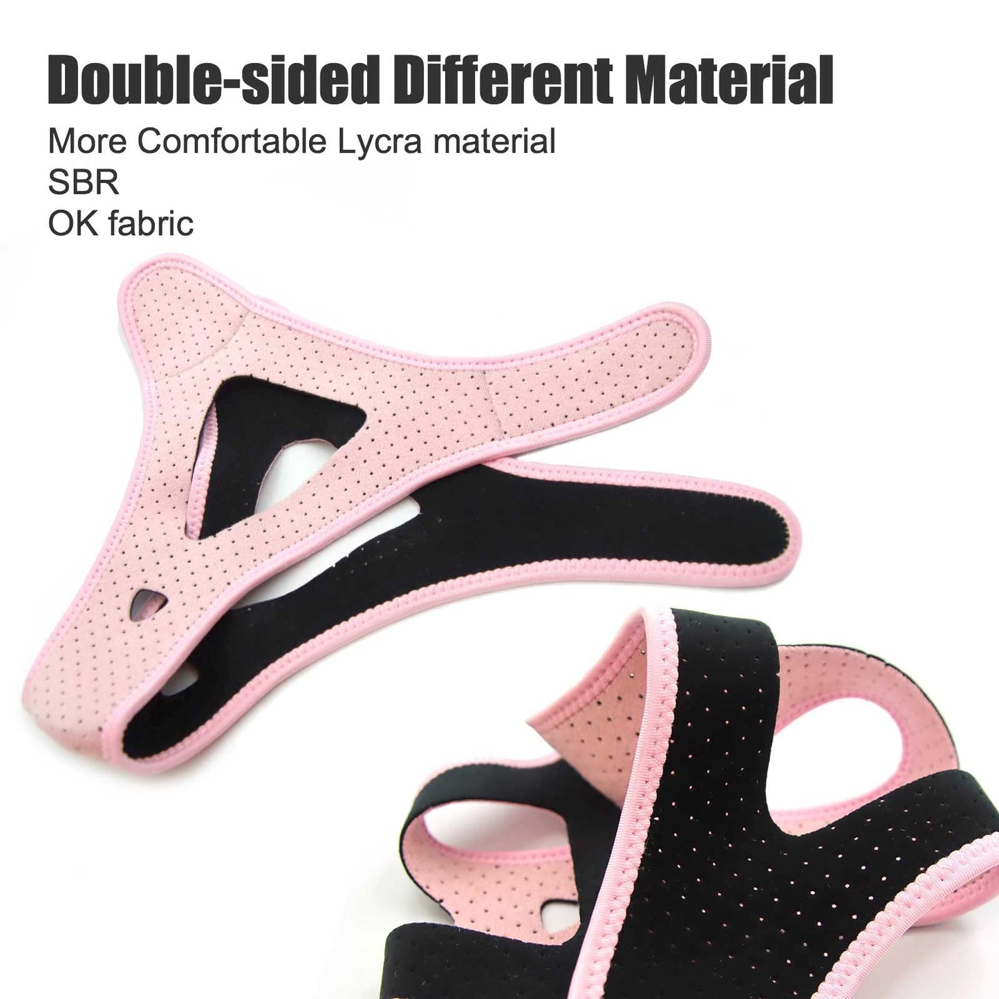Chin Strap - Chin Strap for Cpap Users, Cpap Chin Strap, Anti Snoring Chin Strap, Chin Strap for Snoring, Breathable Comfortable Cpap Chin Straps for Men and Women, Extension Strap, Pink (Pink)