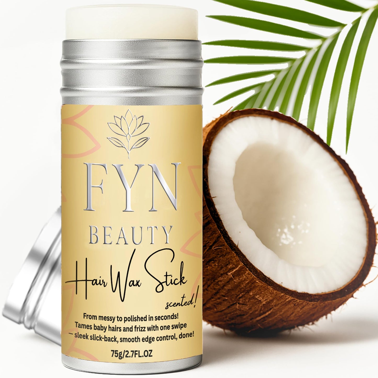 FYN Beauty Hair Wax Stick - Slick Back Hair Products - Edge Control - Hair Accessories for Women & Kids - Fly Away Stick for Hai
