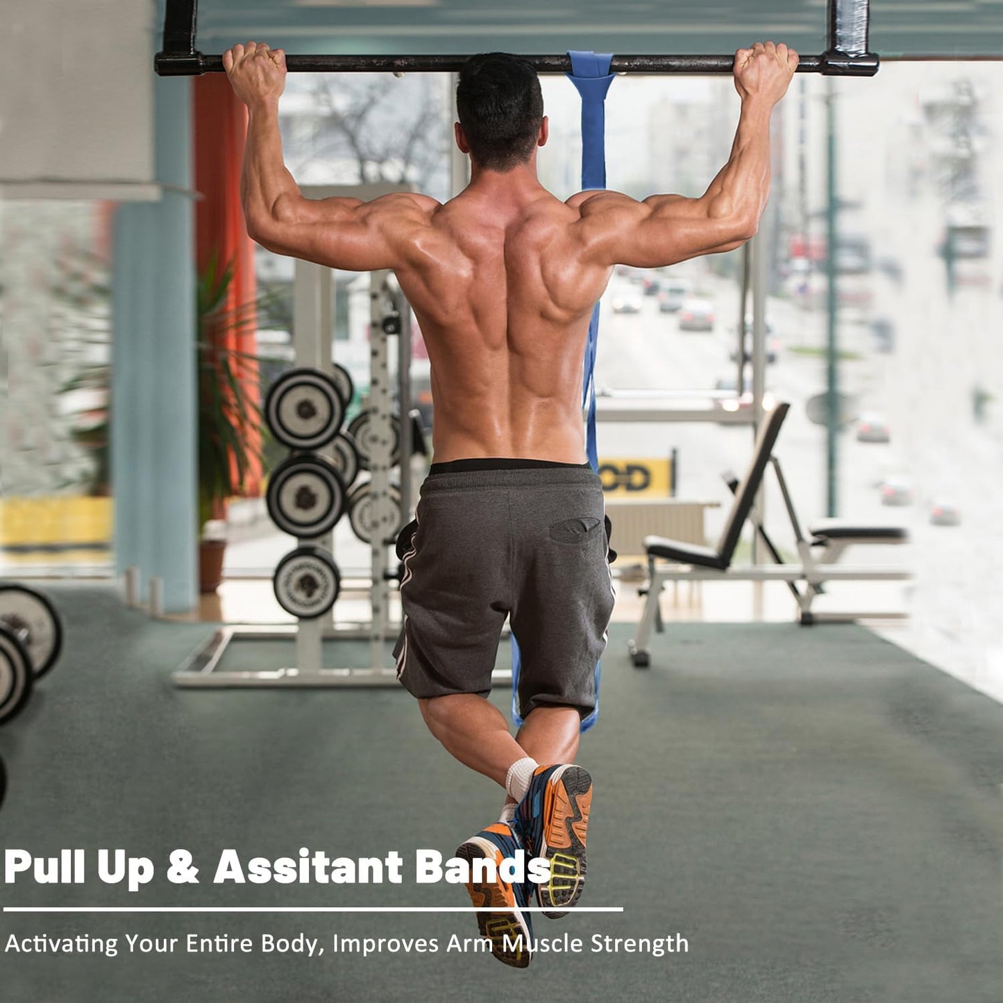Resistance Bands, Pull Up Assist Bands - Workout Bands, Eexercise Bands for Working Out, Fitness, Training, Physical Therapy for Men Women