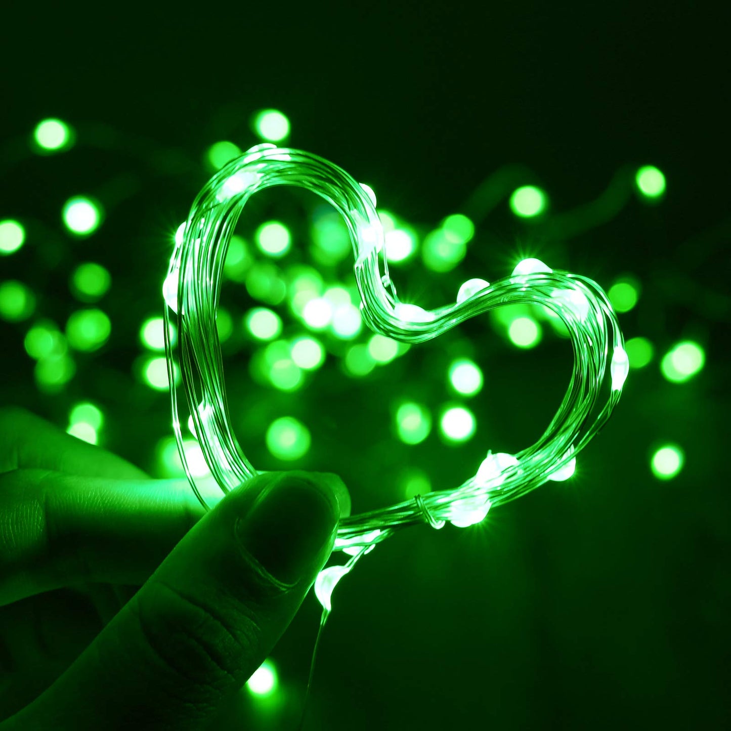 XINKAITE LED String Lights, Waterproof Fairy Lights for Indoor & Outdoor, 10FT Green