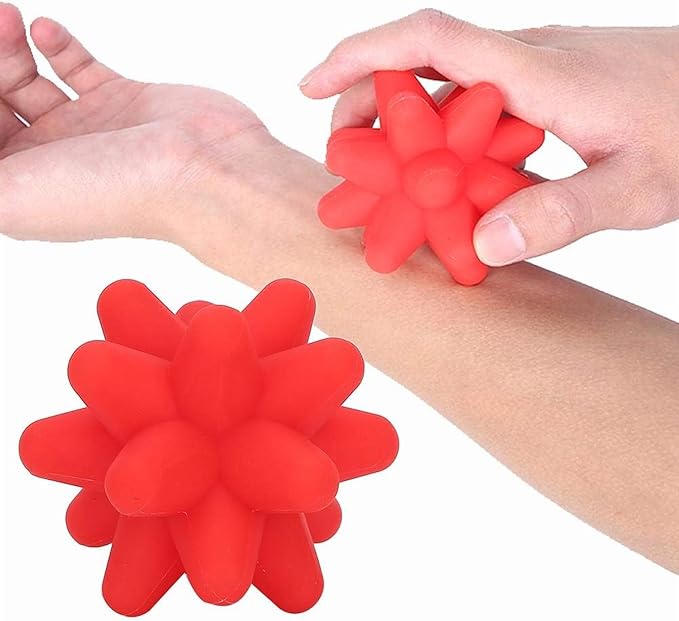 Brrnoo Silicone Massage Ball, Ball for Trigger Point Massage - Deep Tissue Massager for Myofascial Release - Mobility Ball...