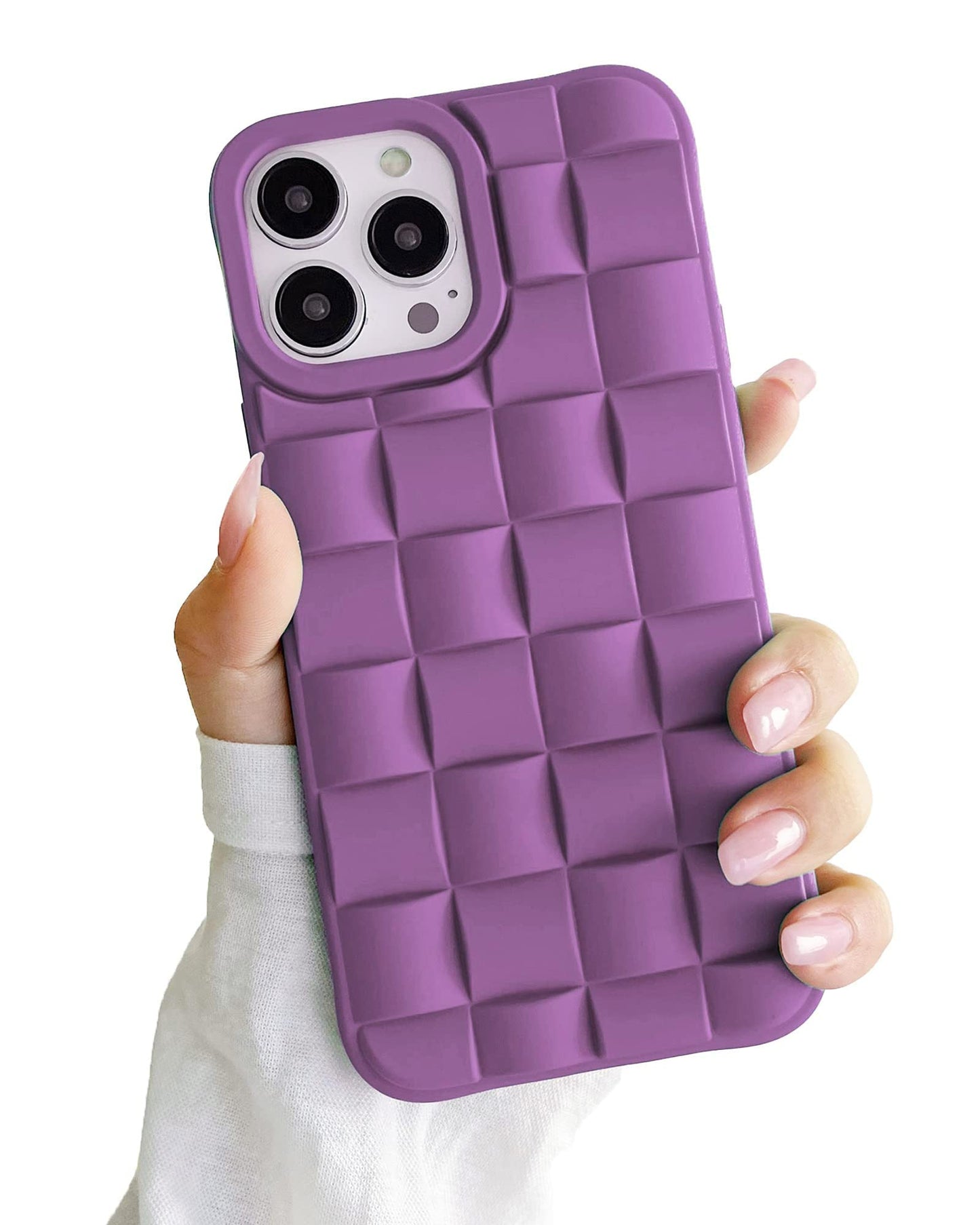 Ginkgonut Compatible With Iphone 14 Pro Max Case For Women/Girls, Cute 3D Laid Desgin Soft Silicone Shockproof Raised Bumper Cor