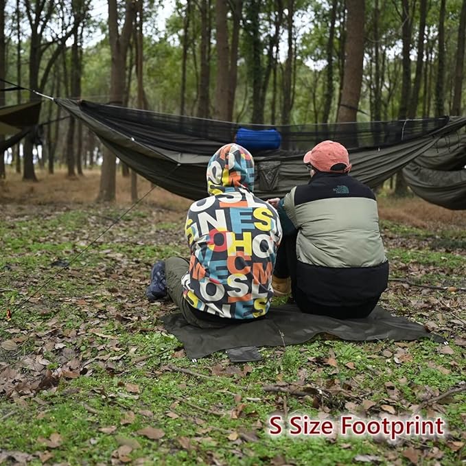Onewind Compact Footprint, 4000mm Waterproof Rate PU Coating, 55" *39"Ultralight Camping Floor Ground Sheet with Carry Bag for Backpacking, Hiking, Camping, Picnic, Ground