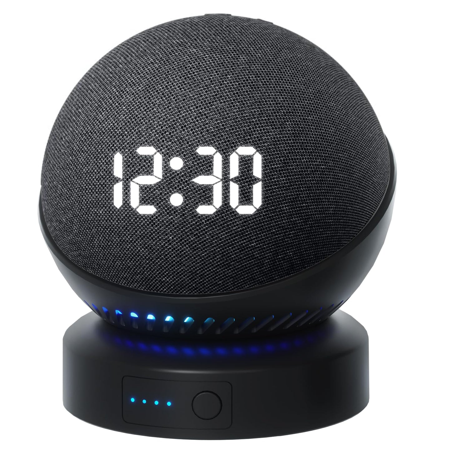 Battery Base for D0/t 4th & 5th Generation Portable D0/t 5TH Gen and Google Nest WiFi Battery Base Stand  Not Including The Speaker (Black)-New