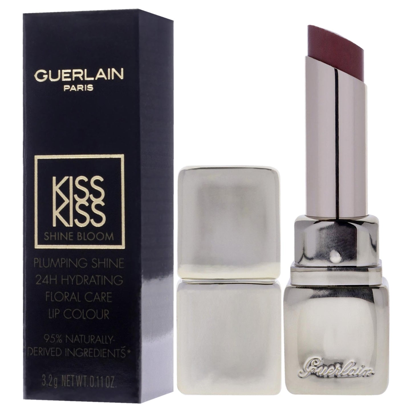 Guerlain Kiss Kiss Shine Bloom Lipstick - 109 Lily Caress for Women - 0.11 oz Lipstick