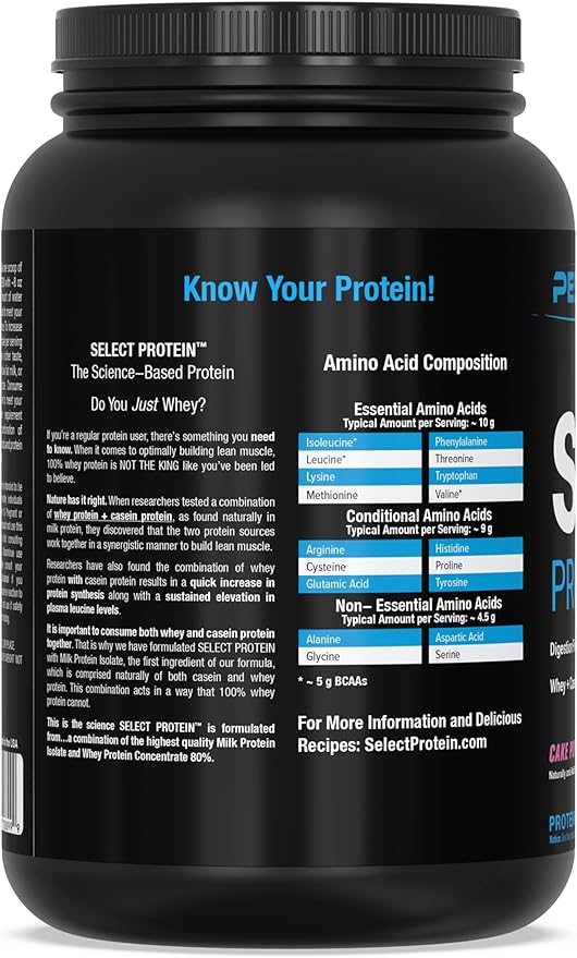 PEScience Select Low Carb Protein Powder, Cake Pop, 27 Serving, Whey and Casein Blend, Keto Friendly, Gluten Free, Best Tasting, Clean Isolate for Women and Men