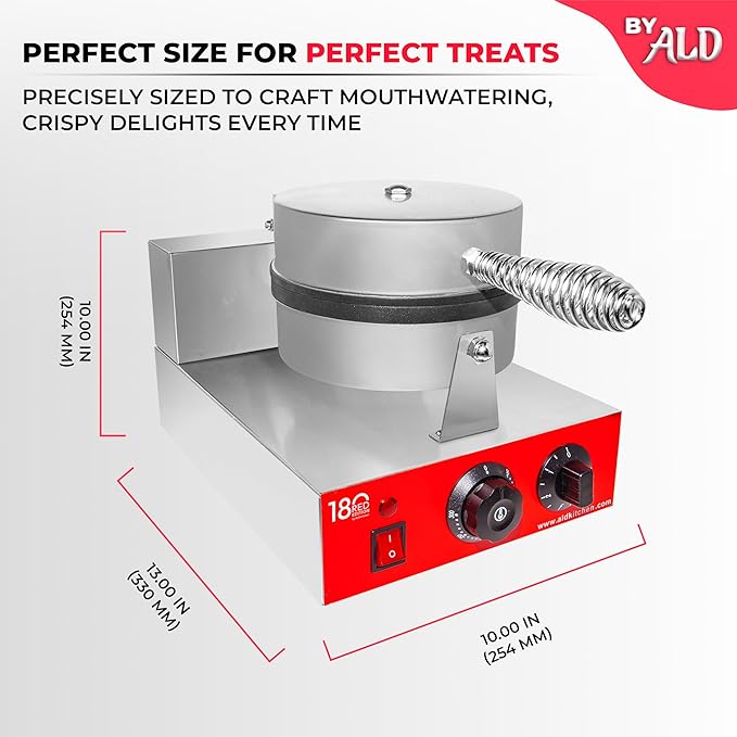 ALDKitchen Ice Cream Cone Waffle Iron | Cone Waffle Maker (Review)