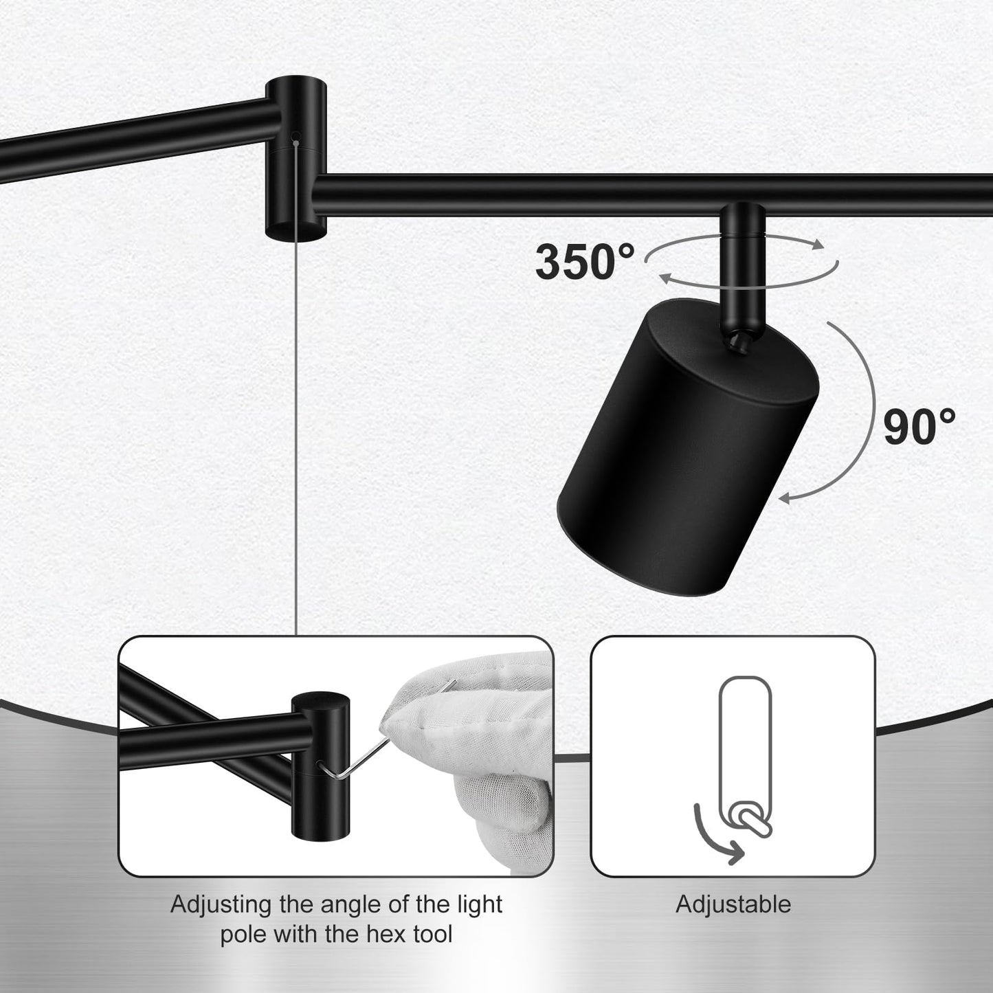 Auquee 8 Light Track Lighting Fixtures Ceiling  Matte Black Kichen Track Lighting Fixtures  Rotatable Light Heads  Adjustable Modern Led Track Lights For Kitchen/Hallway  No Gu10 Bulb