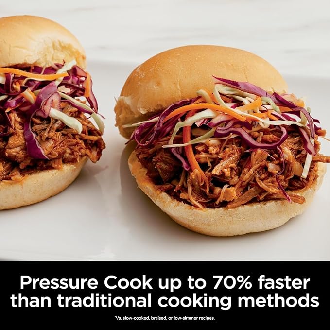 Ninja Foodi 10 in 1 Pressure Cooker & Air Fryer, 6.5 Quart - Stainless Steel Multi-Cooker with Precise Heating - Perfect Holiday Gift & Healthy Fast Cooking (LARGE)