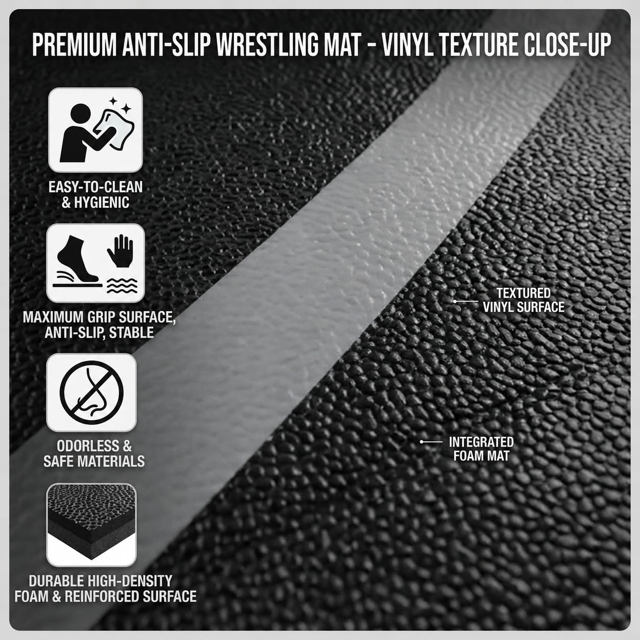 BELINOVA Flexi-Roll Portable Training Mat – 10ft x 5ft Professional Wrestling Flooring for Home Gym & Martial Arts – Quick Setup Padded Mat for MMA, Judo, BJJ and Functional Fitness