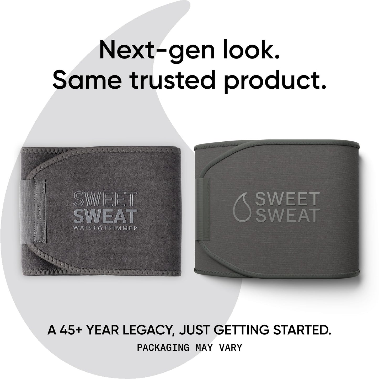 Sports Research Sweet Sweat Waist Trimmer (Core Series) - Premium Sweat Enhancing Fitness Band for Women & Men - Adjustable Fit · Latex-Free Neoprene - Matte Grey, Large