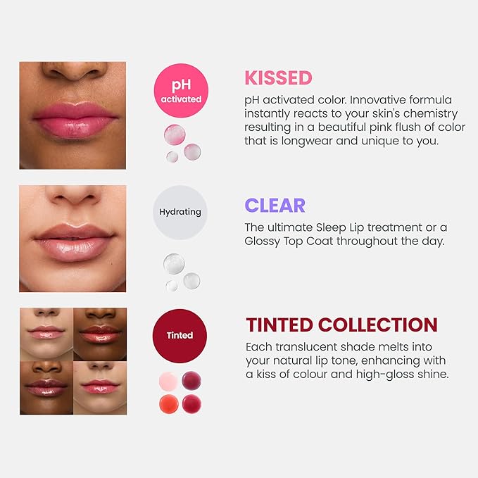 Wonderskin Lip Rehab Serum Oil - Tinted Lip Oil for Women, Hydrating, Moisturizing, and Non-Sticky Red Tint Serum for Dry Lips (Amour)