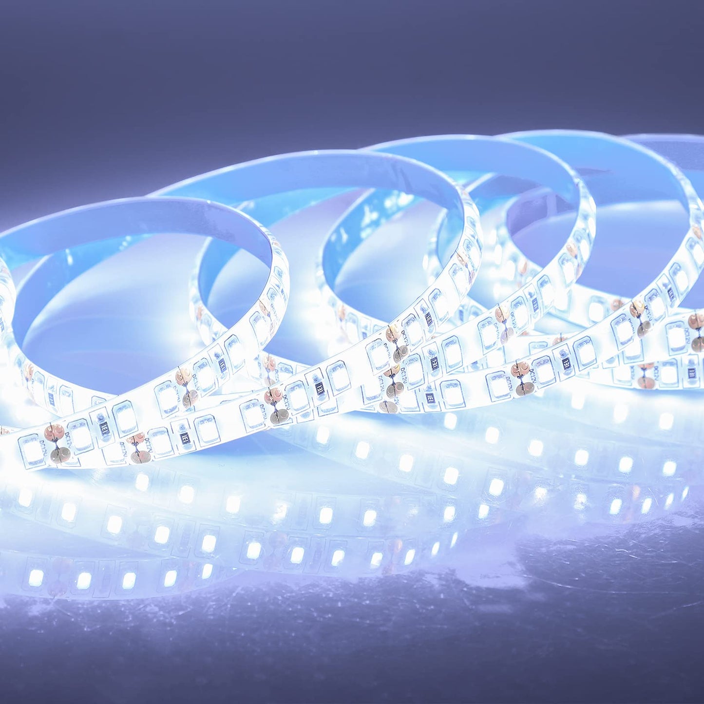 Supernight 600 Leds Light Strip, 16.4Ft Waterproof Daylight White Led Rope Lighting For Bedroom, Boat, Christmas, Tv Backlighting