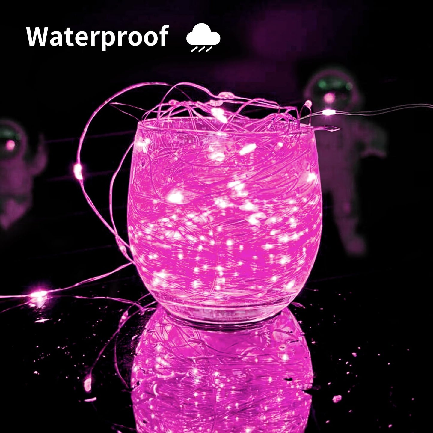 Solar String Lights Outdoor  99 Feet 300 Leds 8 Modes Solar Fairy Lights  Waterproof Outdoor Light For Patio Garden Yard Christmas Tree Halloween Wedding Party Decorations  Pink