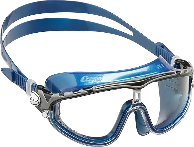 Cressi Skylight Swim Goggles - Internal Anti-Fog Lens for Swimming - Secure Silicone Strap for Adult Swim Goggles