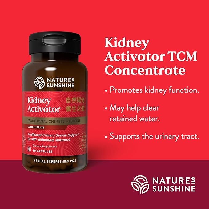 Nature's Sunshine Kidney Activator TCM Concentrate, 30 Capsules | Natural Chinese Kidney Supplement Contains Herbs to Support and Enhance Kidney Function and Urine Flow