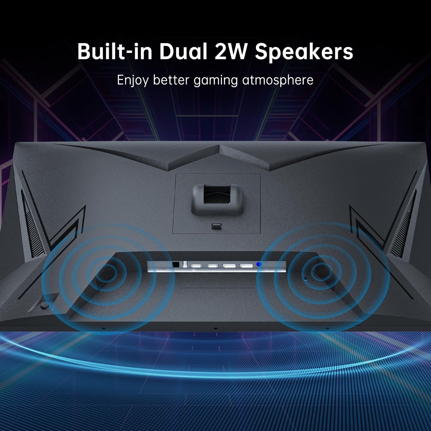 KTC 27 Inch Gaming Monitor - 2K QHD 2560 x 1440 Monitor, Up to 210Hz & 1ms, Bulit-in Speakers, Adaptive Sync, HDR400, 131% sRGB, IPS Monitors Gamer with HDMI 2.0 x 2 & DP1.4 x 2, H27T22C-3