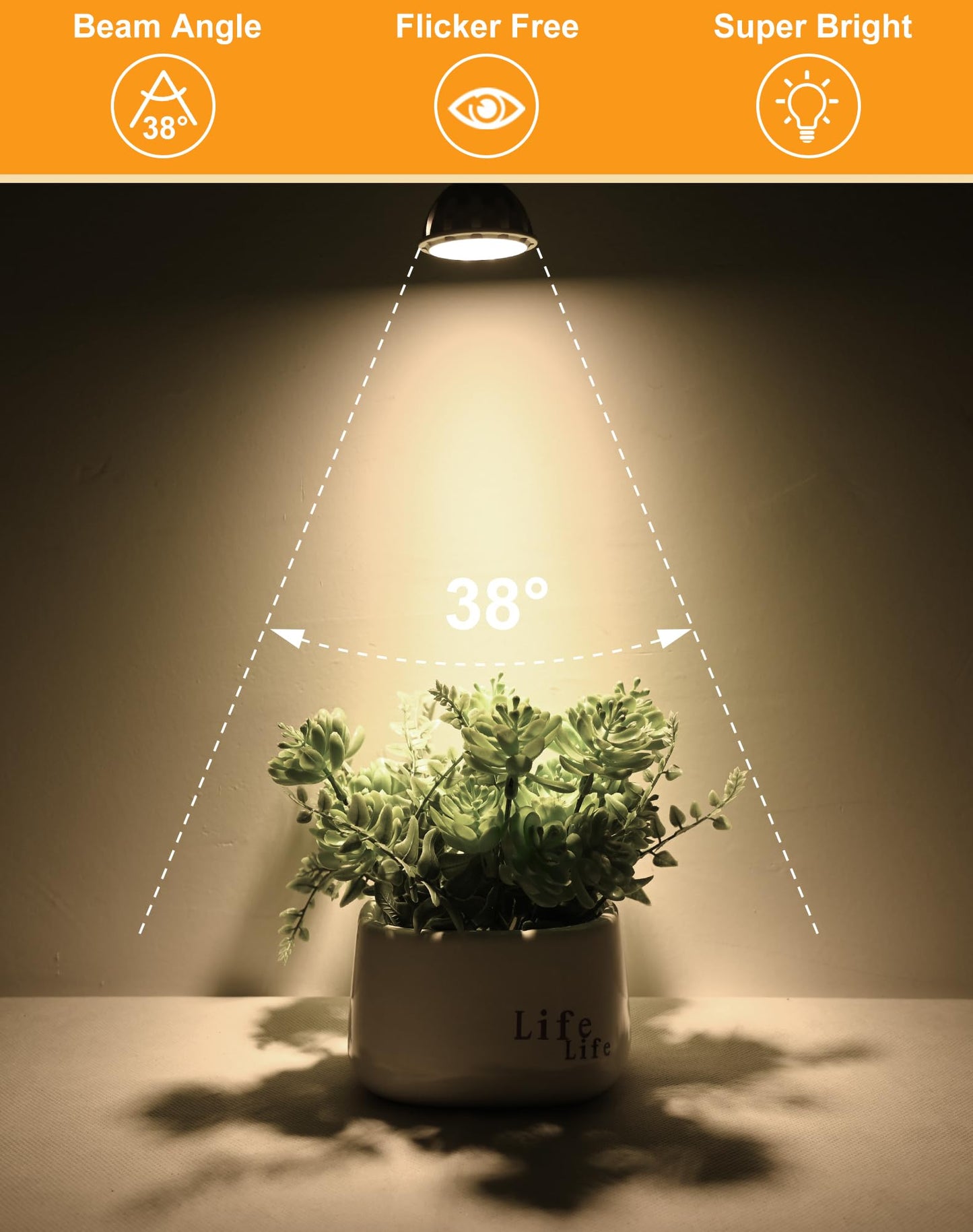 Gohdlamp Mr16 4000K Natural White Led Bulbs 6-Pack 5W Gu5.3 85+ Cri For Retail Display & Kitchen Lighting