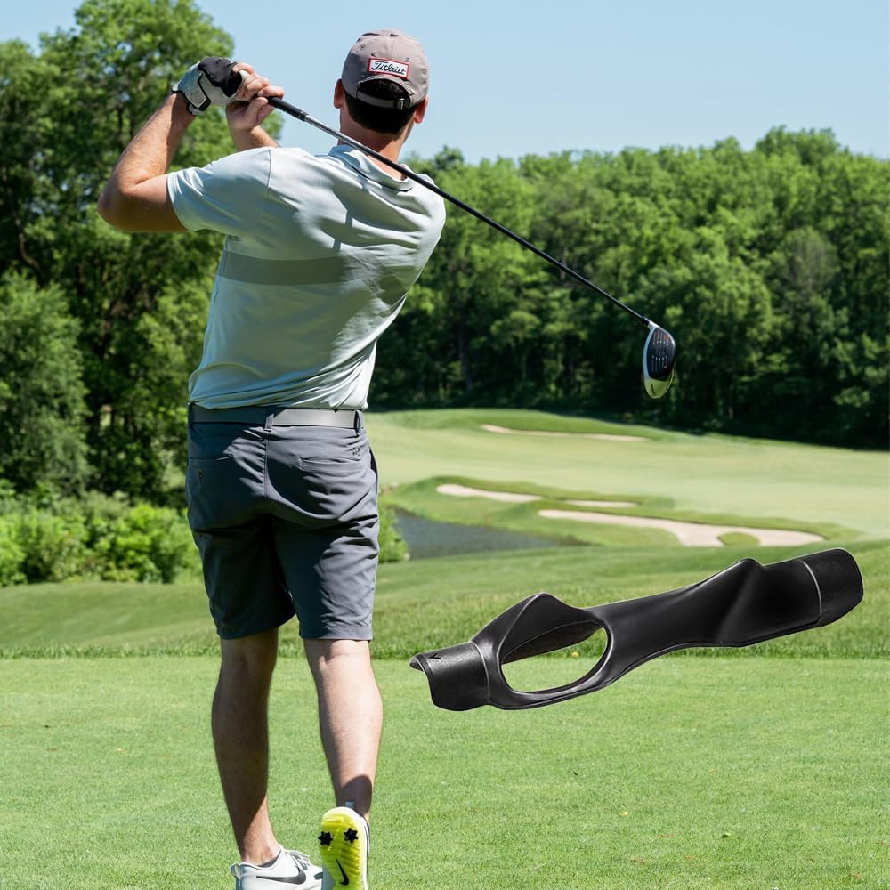 Golf Grip Trainer, Golf Swing Training Aid - Correct Hand Position Golf Grip Kit Golf Club Grips for Grip Strength Trainer