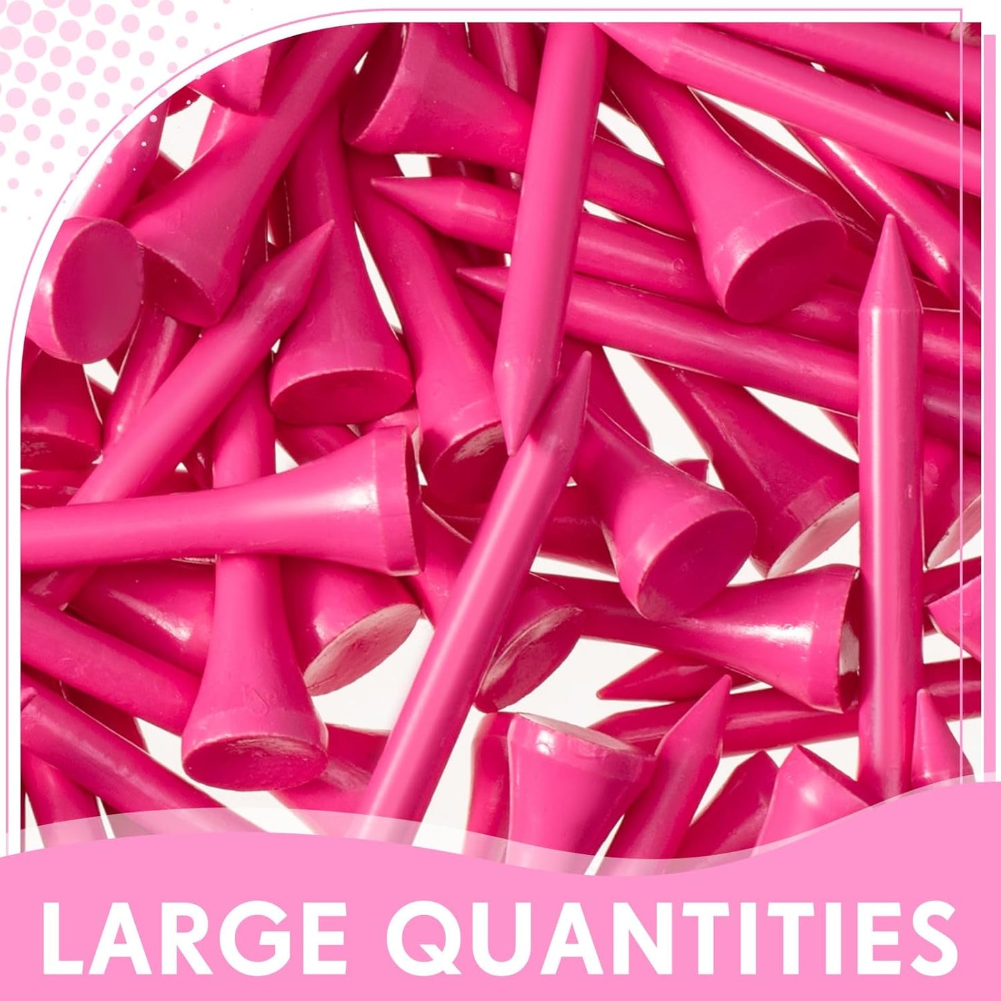Jenaai 200 Pcs Golf Tees Bamboo Golf Tees Professional Golf Tees Bulk for Women Golf Club Accessories