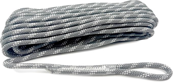 Heavy Duty Polyester Double Braided Rope, Arborist Rigging, Tree Work, Halyard, Sailing, 2200lbs High Strength Support for...