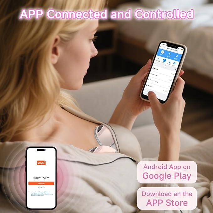 Breast Pump Hands Free - Wearable Breastfeeding Pump with App Smart Control, 4 Modes 9 Levels, LED Light, Quiet Portable Breast Pump, Extractor de Leche Materna Electrico, wear4 Flange Sizes