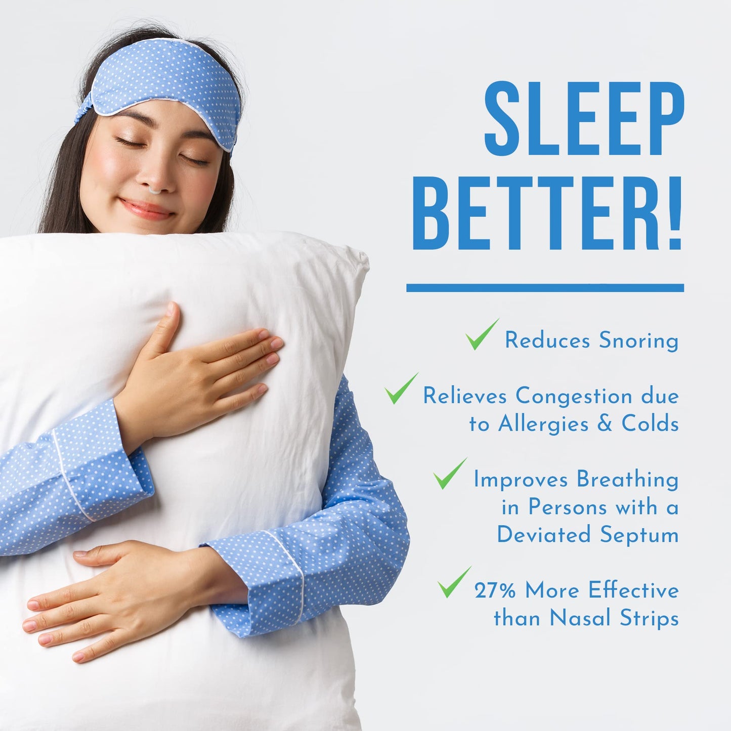 Made in USA! Nasilator Anti-Snoring Devices - Soft and Flexible Nasal Dilators | Improves Breathing & Sleeping | Snoring Solution | Reusable & Better Than Nasal Strips Pack of 4 (Medium)