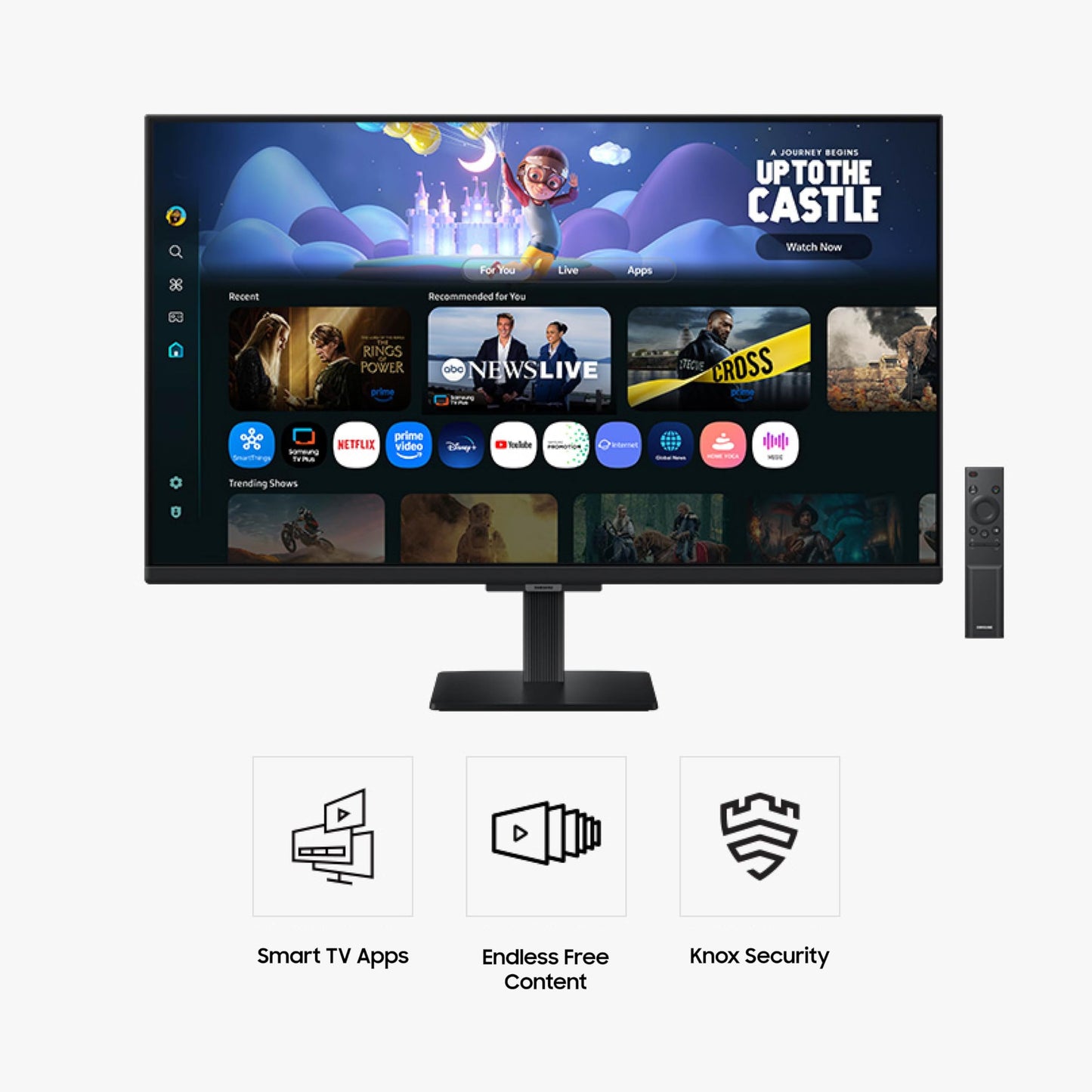 Samsung 32-Inch M5 (M50F) Series Fhd Smart Monitor With Streaming Tv, Speakers, Hdr10, Gaming Hub, Multiple Ports, Workout Track