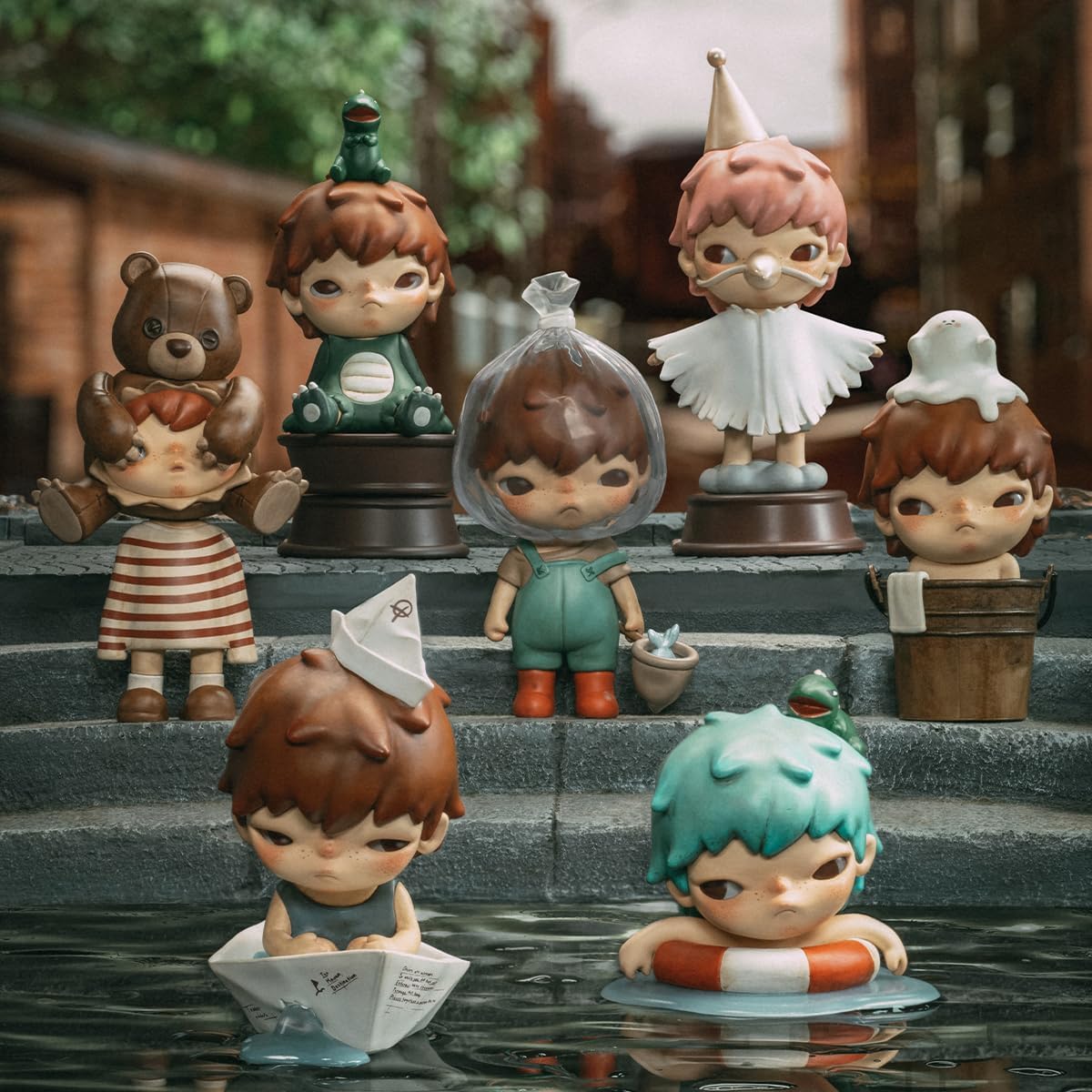 POP MART HIRONO Little Mischief Series, Hirono Blind Box Figures, Random Design Action Figures Collectible Toys Home Decorations, Holiday Birthday Gifts for Girls and Boys, Single Box