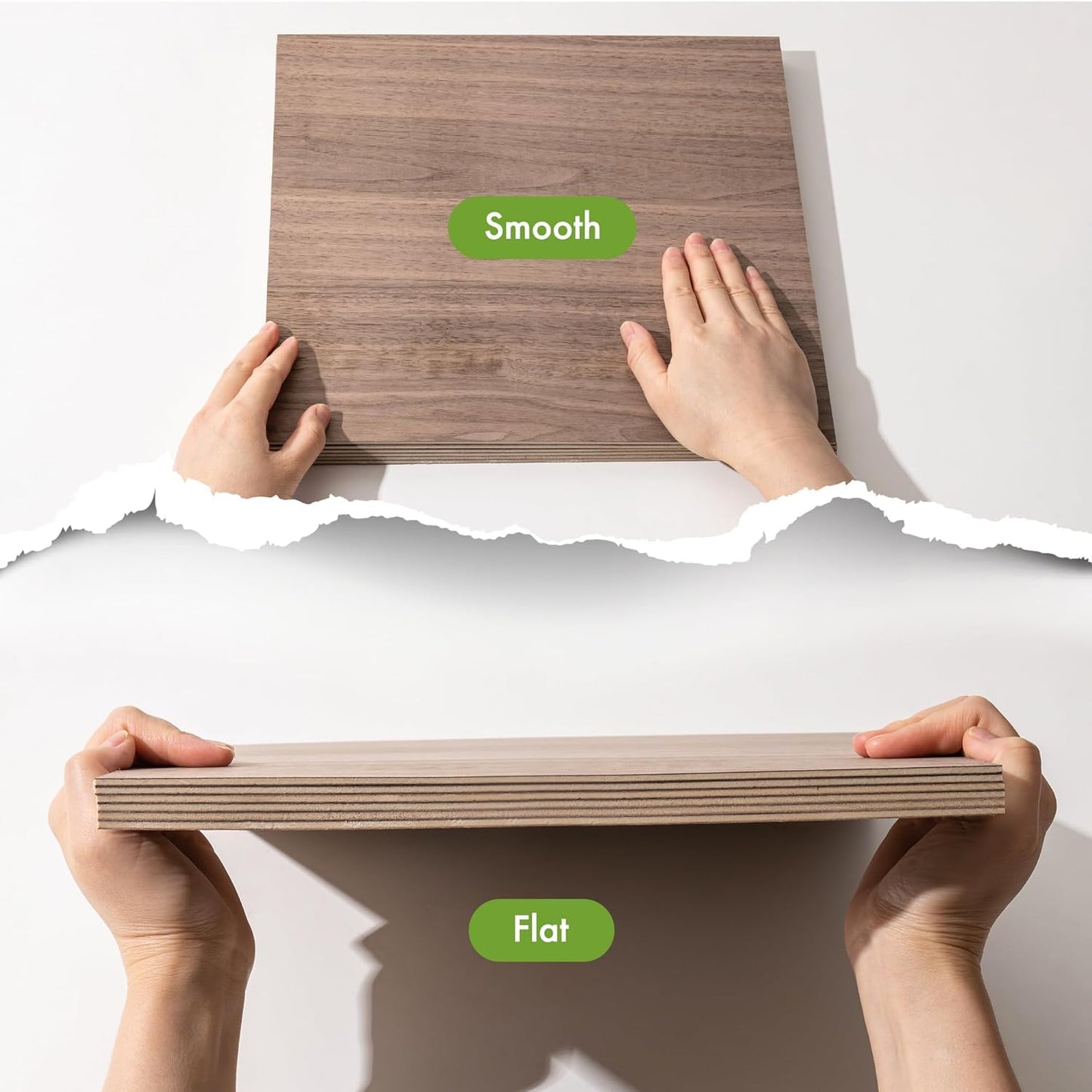 ROBOTIME 3mm Plywood for Laser Cutting, 6 Pcs Bubinga 1/8 Plywood Sheets, Crafting Wood for DIY Projects, Thin Bubinga Wood Sheets Laser Engraving Material, 12" x12“
