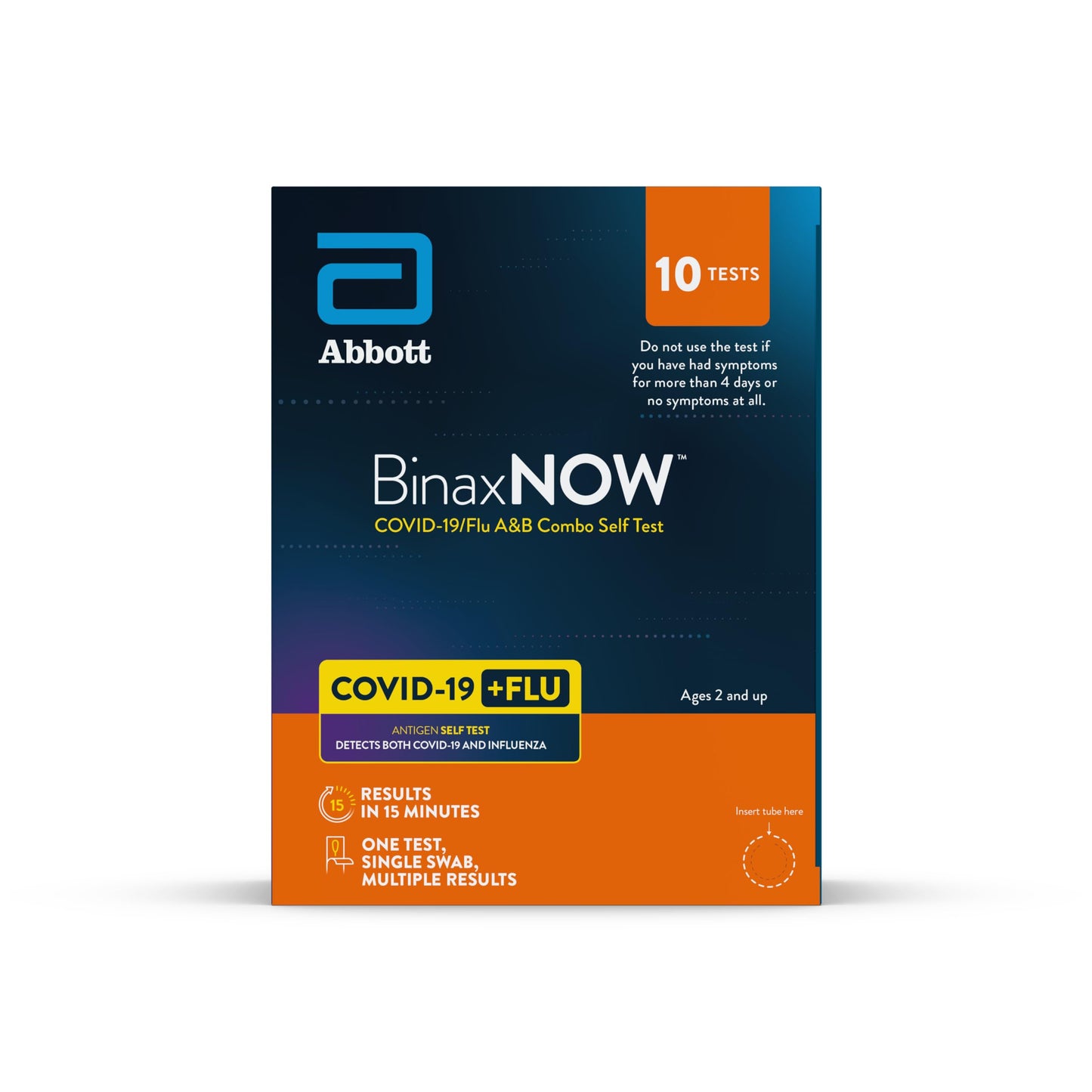 BinaxNOW™ COVID-19/Flu A&B Combo Self Test, Reliable COVID/Flu Home Test With 15 Minute Results, 10 Tests