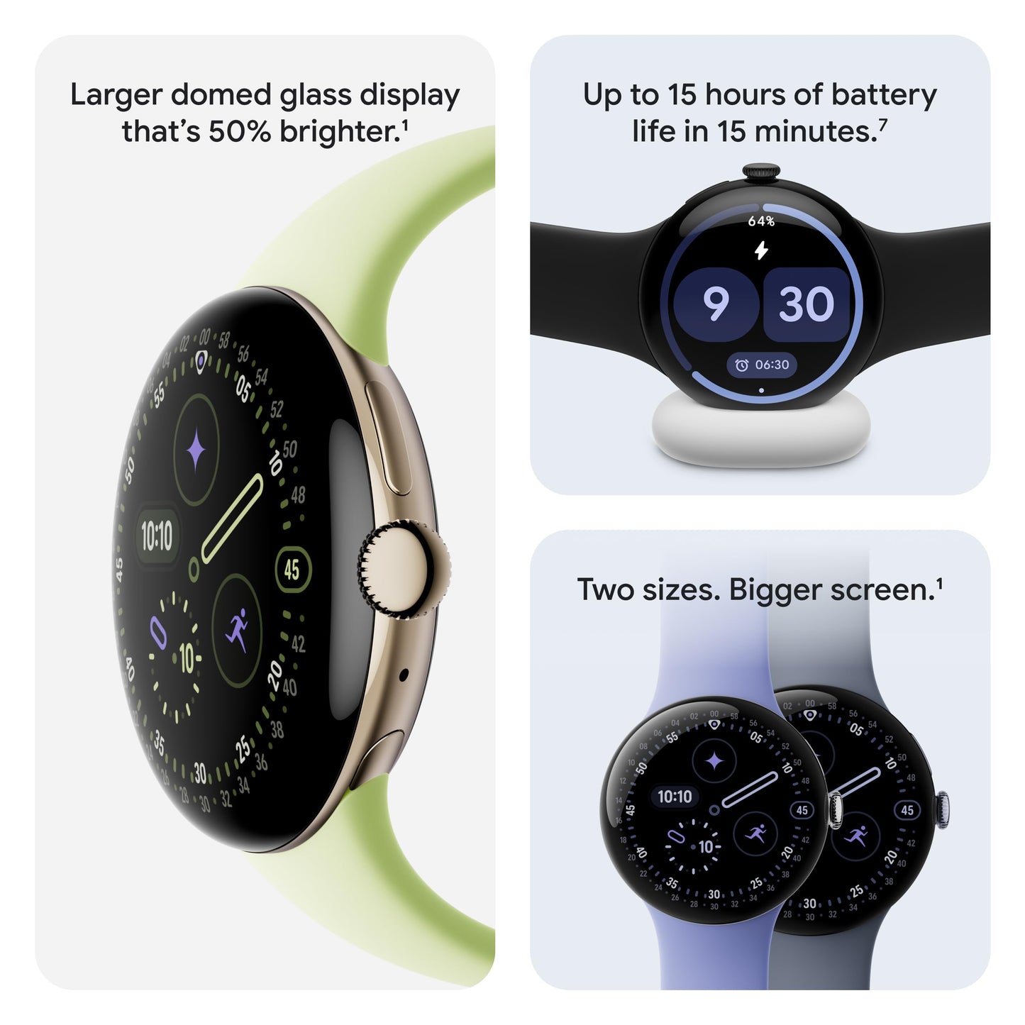 Google Pixel Watch 4 (41mm) - Android Smartwatch with Heart Rate and Sleep Tracking - 30-Hour Battery - Fitness Tracking - Google AI - Matte Black Aluminum Case - Obsidian Active Band - Wi-Fi