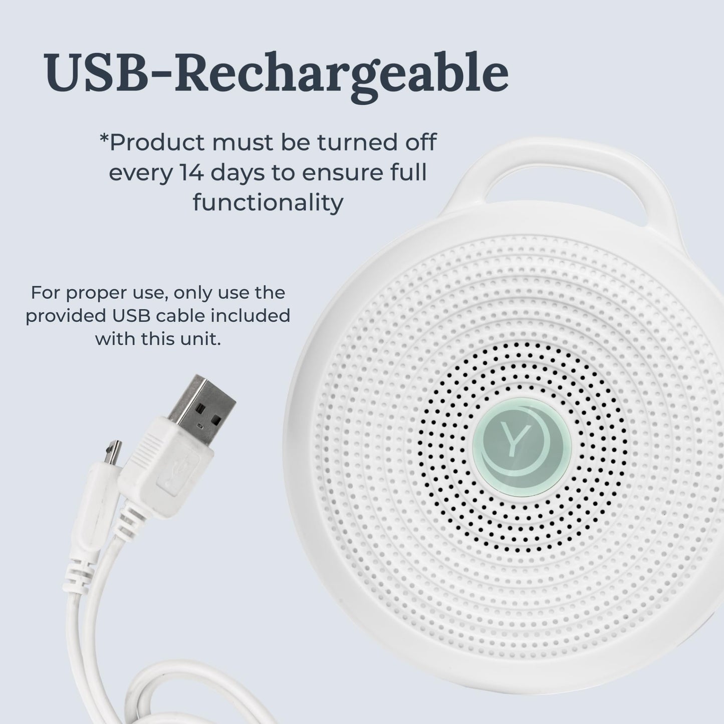 Yogasleep Rohm Portable White Noise Sound Machine (2 Pack) 3 Soothing Natural Sounds & Volume Control, Sleep Therapy for Adults & Kids, Noise Cancelling for Office Privacy & Meditation