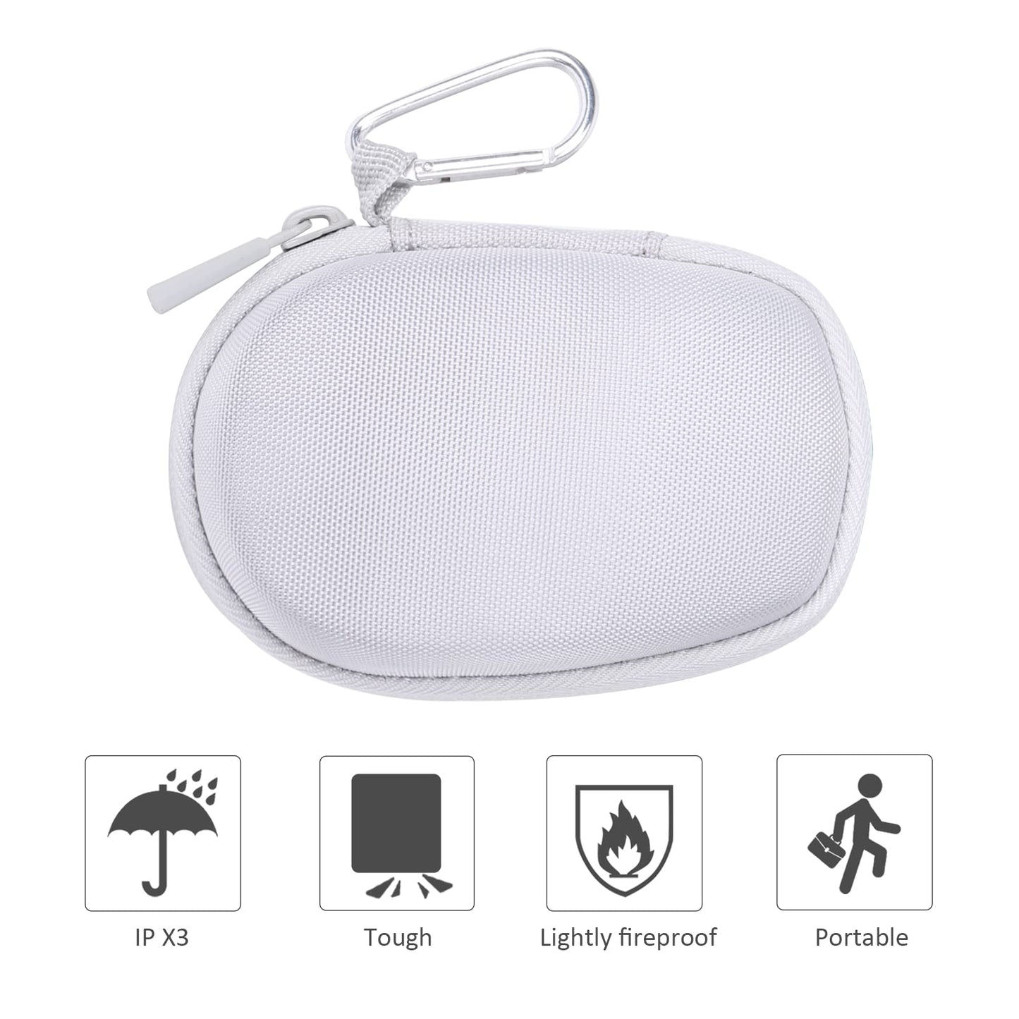 Co2Crea Hard Case Replacement For Logitech Mx Anywhere 3S Anywhere 3 Anywhere 2S Anywhere 2 Compact Performance Mouse (Pale Grey