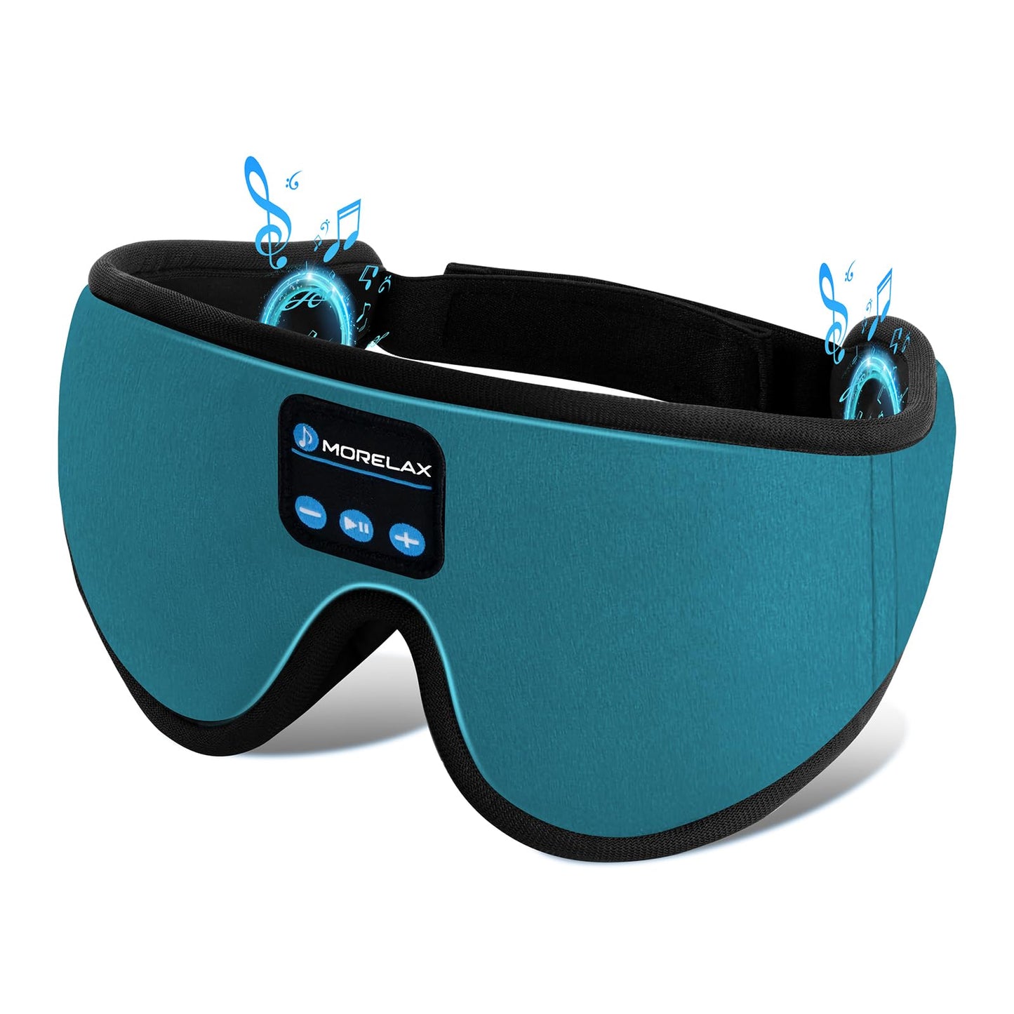 Sleep Mask with Bluetooth Headphones, 3D Sleep Mask Wireless Music Eye Mask for Sleeping Side/Back Sleepers Sleep Headphones Gift (Turquoise)