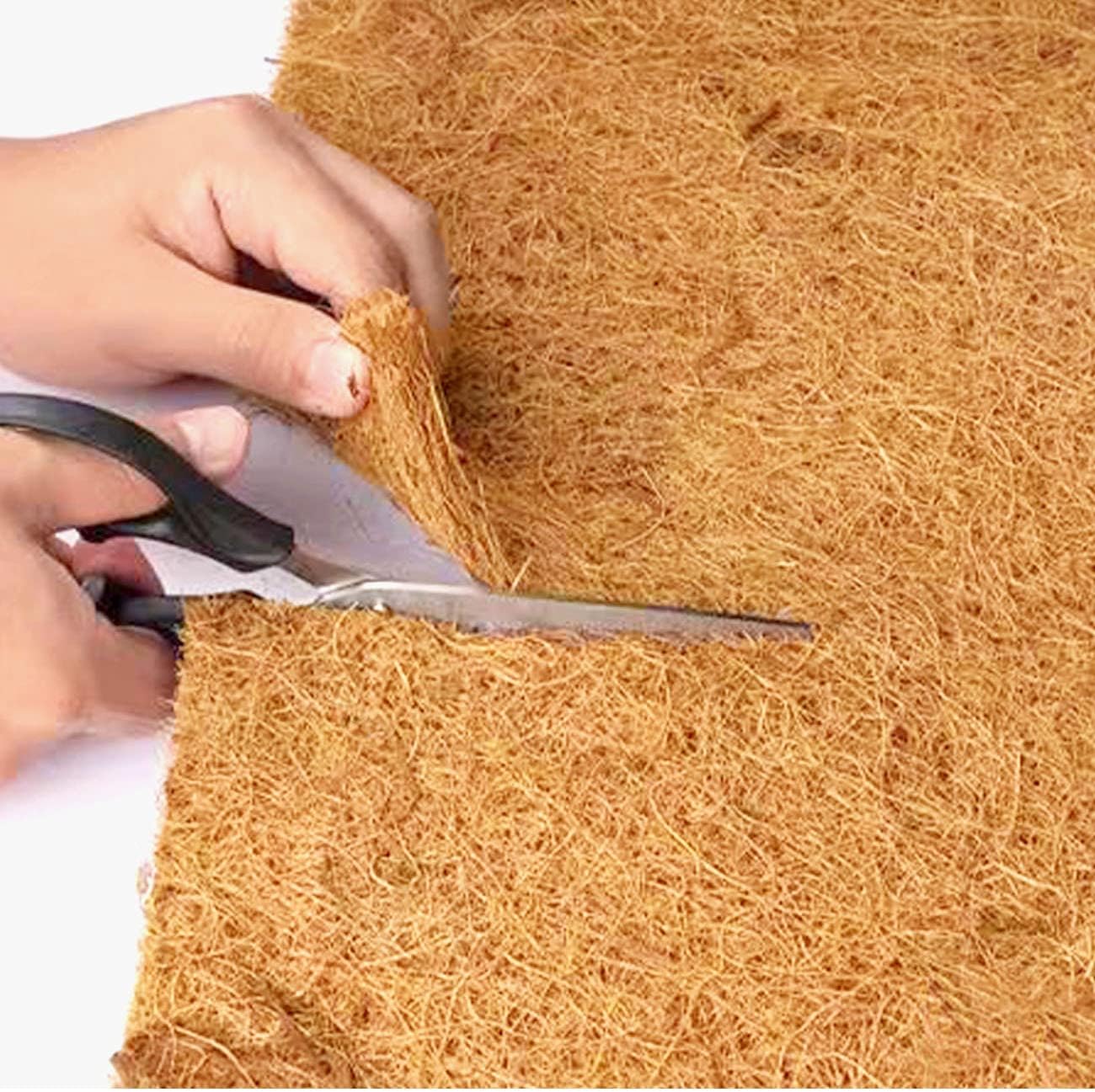 12x80 inch Natural Coco Liner Roll Coconut Coir Liner Sheets Coco Mat for Planter Window Box Flower Basket Garden Decoration Animal Pet Pad Liner