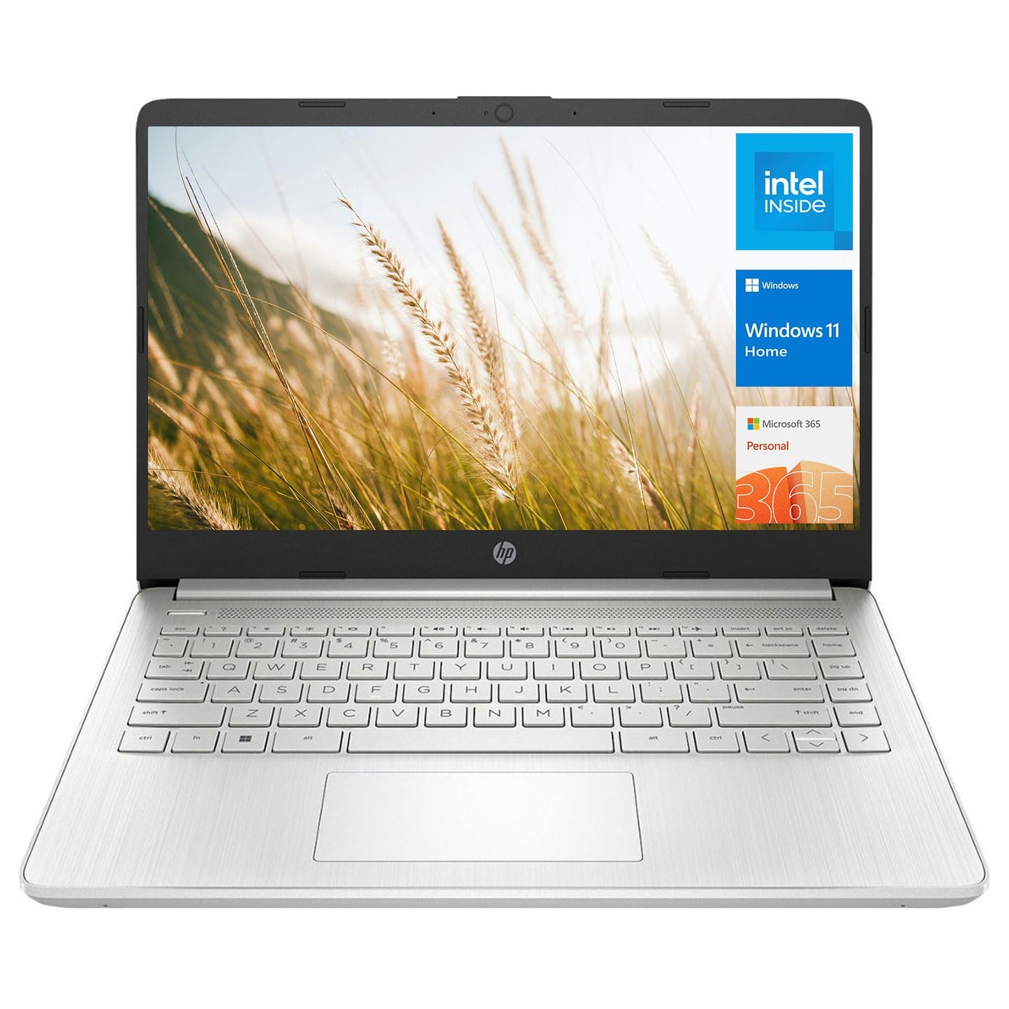 Hp Portable Laptop, 14 Hd Display, Intel Quad-Core (4 Core) Processor, 8Gb Ram, 128Gb Ssd, Webcam, Hdmi, Sd Card Reader, Wi-Fi,