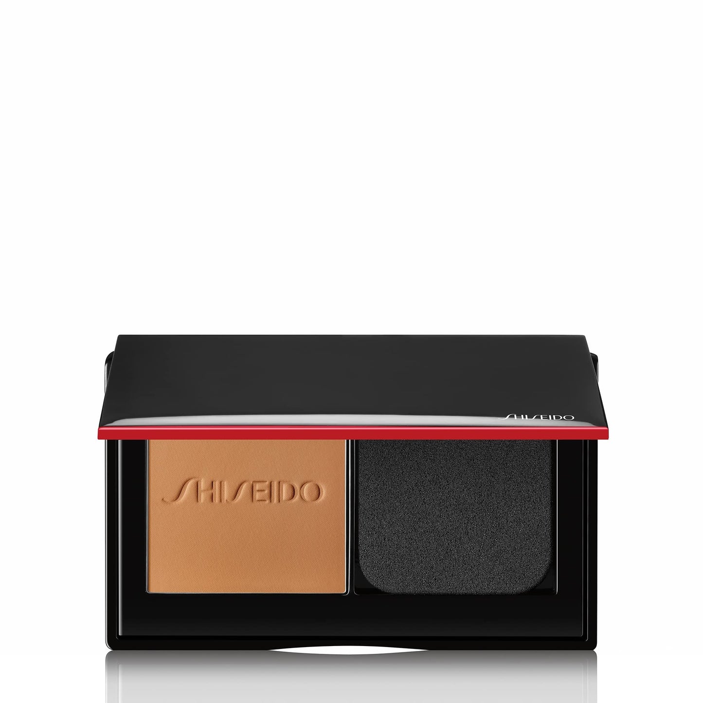 Shiseido Synchro Skin Self-Refreshing Custom Finish Powder Foundation, Maple 350-24-Hour Sheer-to-Medium Buildable Coverage with