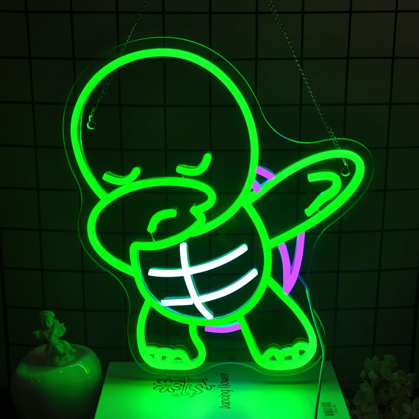 Ebdobgbs Turtle Neon Sign Led Neon Lights Neon Signs for Wall Decor Light Up Sign for Birthday Party Club Gift