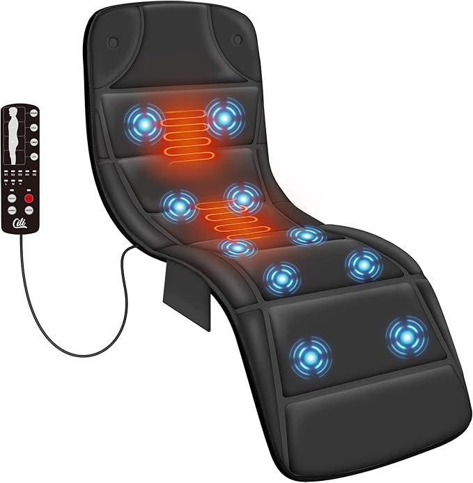 CILI Massage Mat Full Body,Massager Chair Pad,10 Vibration Motors & 5 Massage Modes,Back Massager for Bed,Massage Mattress...