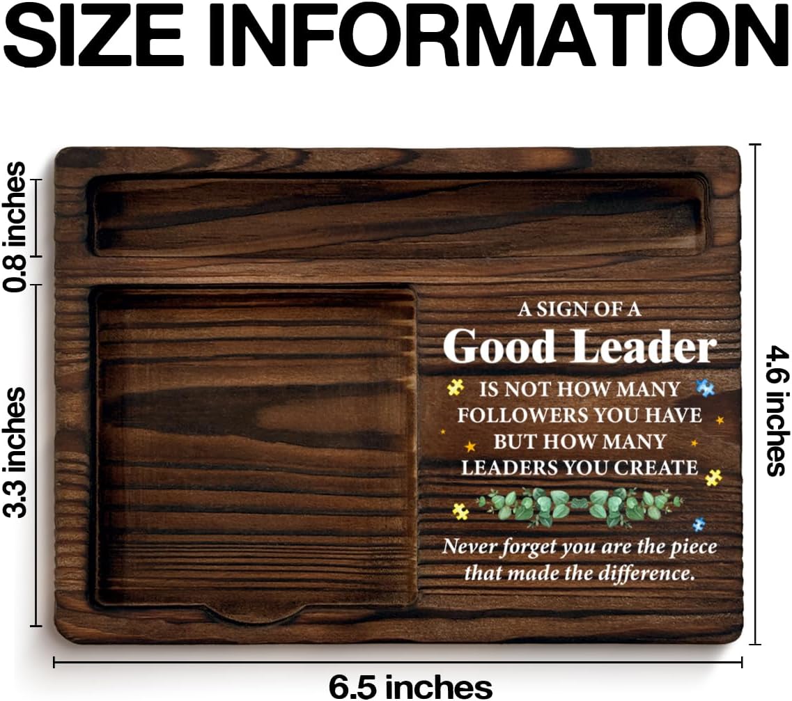 Leadership Gifts for Women Men, Gifts for Leader Boss Mentor Boss's Day Retirement Farewell Birthday, Leader Sticky Note Holder Office Home Decor