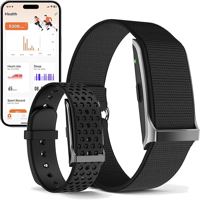 Health Smart Bracelet, Activity & Fitness Trackers/SpO2/ Heart Rate / Blood Pressure/ Sleep Stress/IP68 Waterproof for120 ...