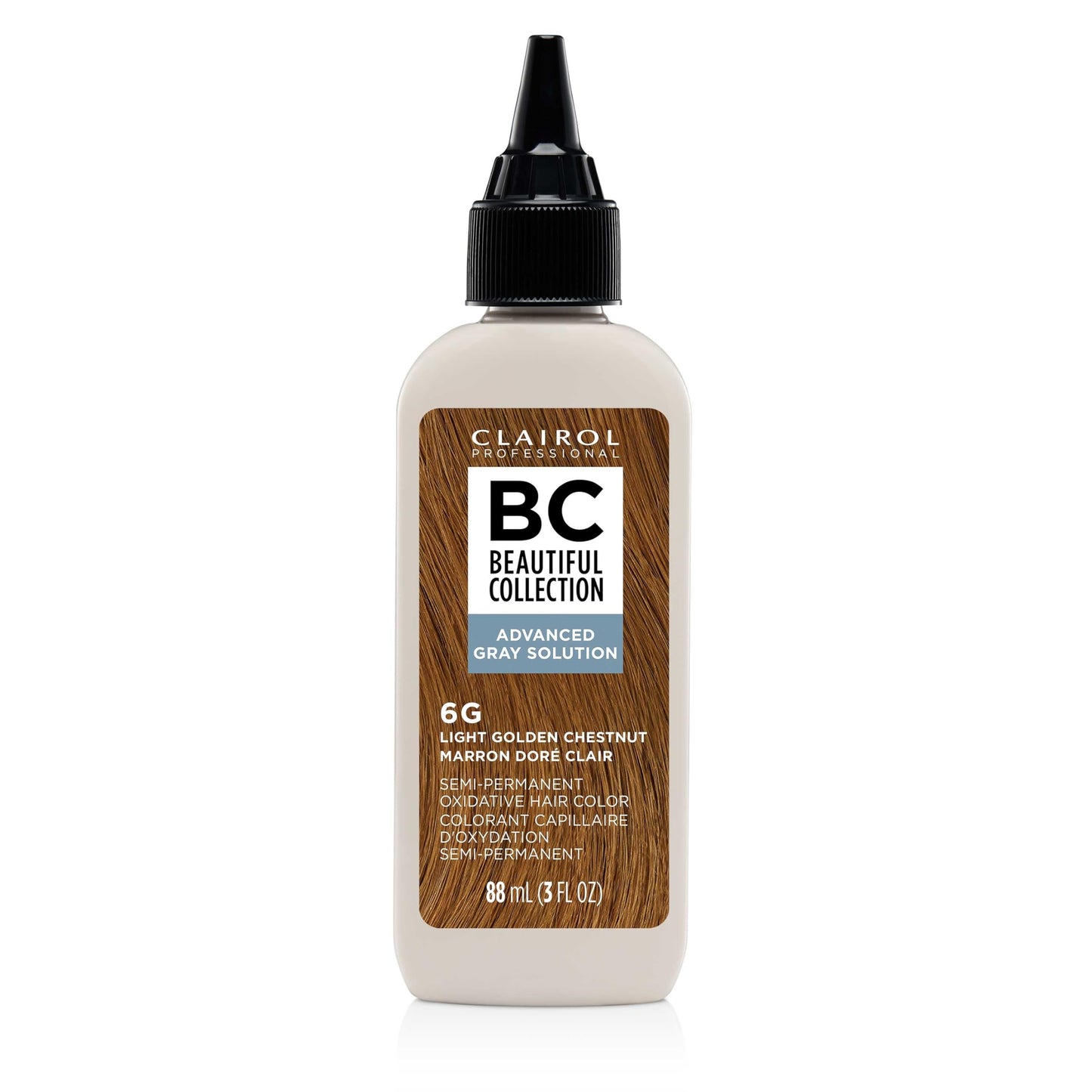 Clairol Professional Beautiful Collection Advanced Gray Solutions, 6G Light Golden Chestnut, 3 oz. - Packaging May Vary