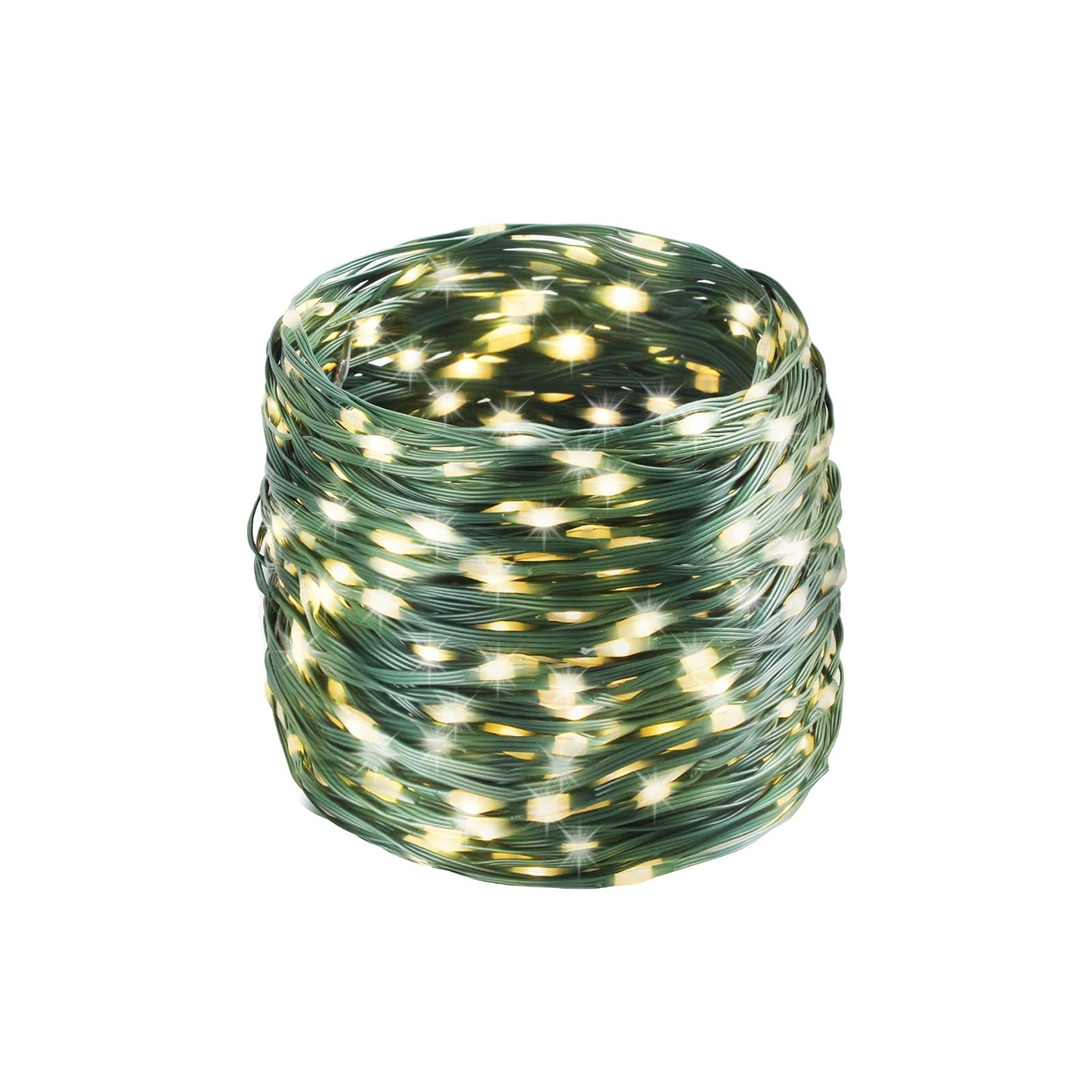 Tcamp 306FT 1000 LED Christmas Lights, Warm White, 8 Modes, Timer, Green Wire, Model QL300AE