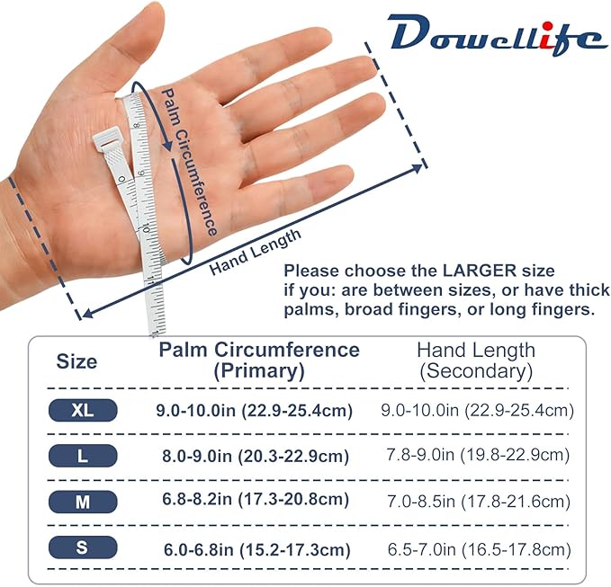 Dowellife Cut Resistant Gloves Protection, Safety Kitchen Cuts Gloves for Oyster Shucking, Fish Fillet Processing, Mandolin Slicing, Meat Cutting and Wood Carving, 1 Pair (Small)