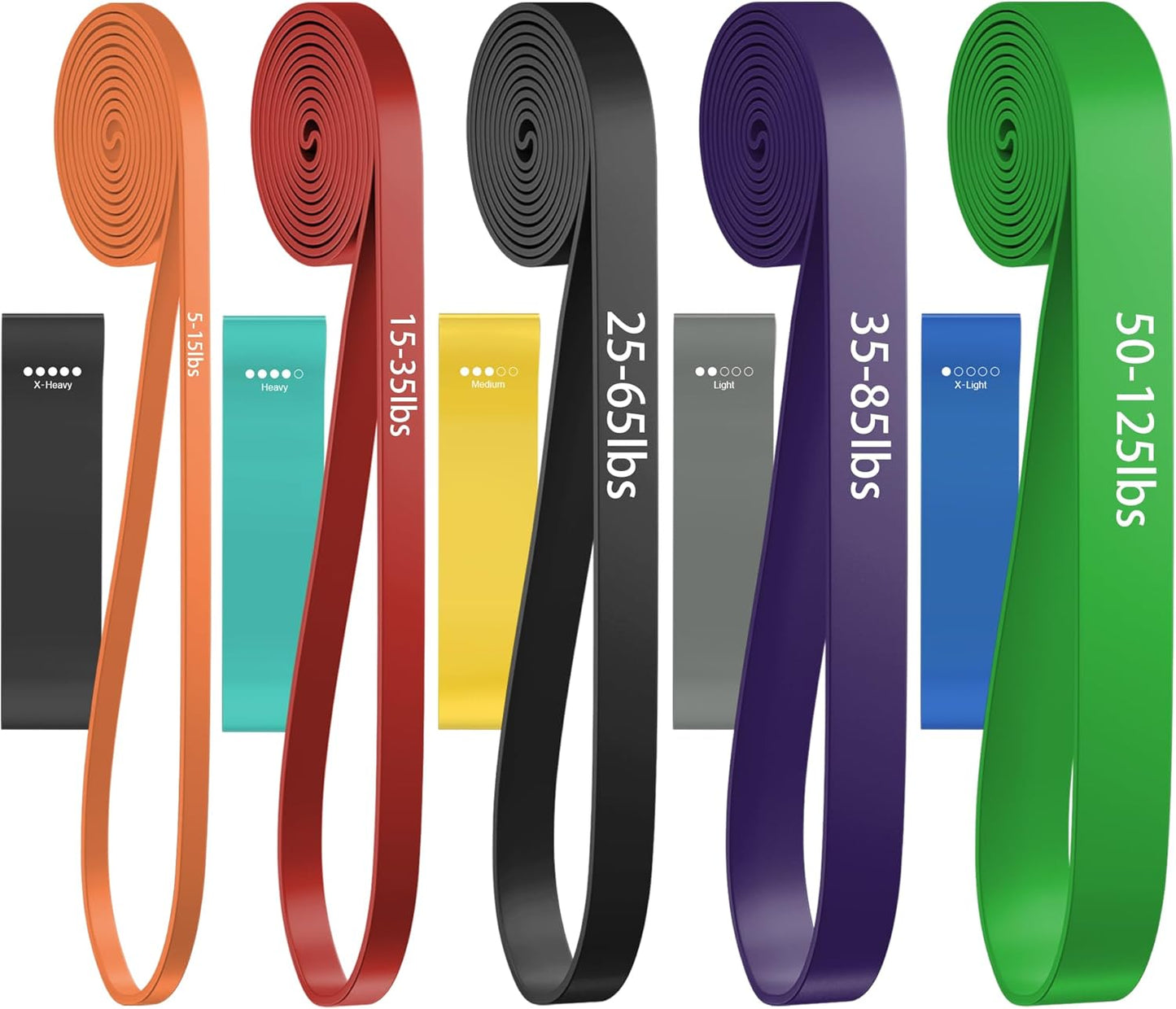 Resistance Bands, Pull Up Assist Bands - Workout Bands, Eexercise Bands for Working Out, Fitness, Training, Physical Therapy for Men Women