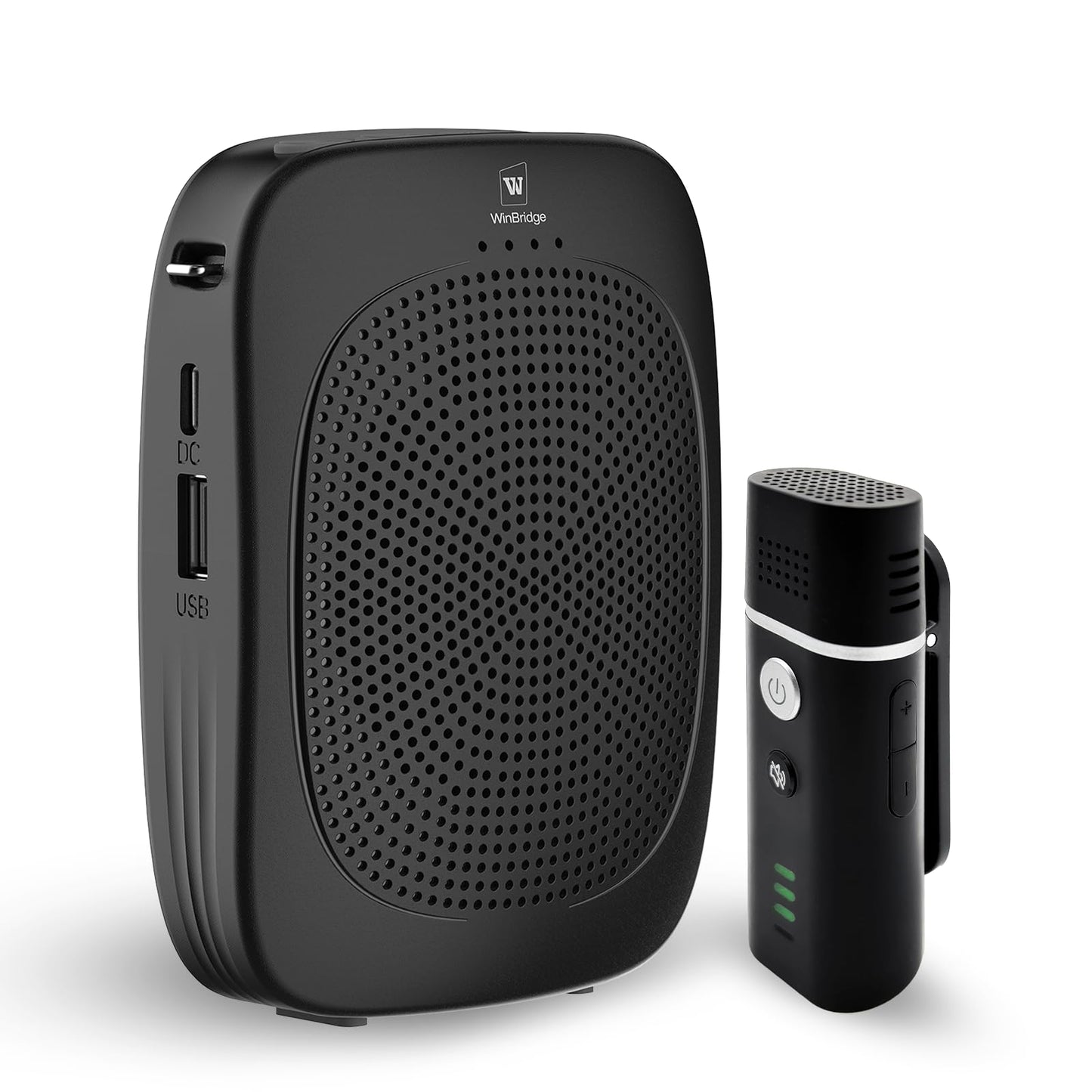 Bluetooth Voice Amplifier With Wireless Lavalier Lapel Microphone For Teachers, Portable Speaker Clip-On Microphone, Mini Megaph