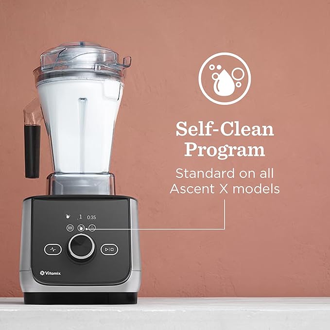 Vitamix Ascent X4 Blender with Five Blending Programs, Self-Cleaning Program, Professional-Grade Blender for Smoothies, Soups and More, Stainless-Steel Blades, 48 Oz Container, Graphite Metal Finish