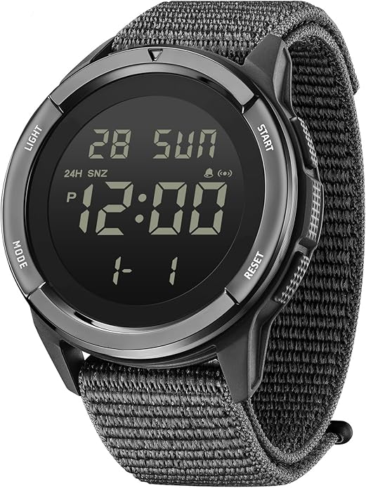 CakCity Digital Watch Military Watches for Men Black Tactical Sports Waterproof Men's Women's Wrist Watch with LED Backlig...