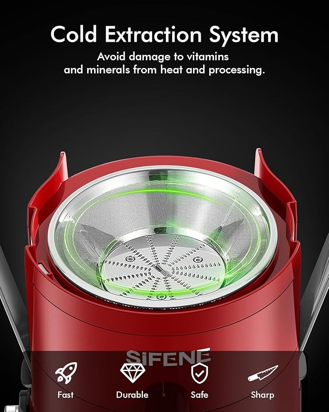 Compact Centrifugal Juicer Machine - 2.5" Wide Chute, Easy to Use, BPA-Free